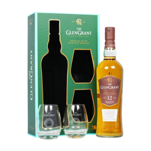 Glen Grant 12 Year Old Box Set w/ 2 Glasses  70cl  43%