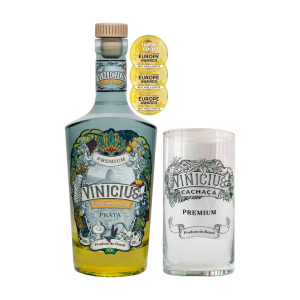 Pack Vinicius Cachaça Premium 70cl 42% + Copo Exclusivo