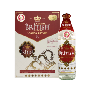 British London Dry Gin 70cl "Pack Copo Cocktail" 37.5%
